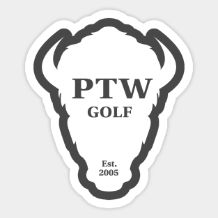 PTW Golf Sticker